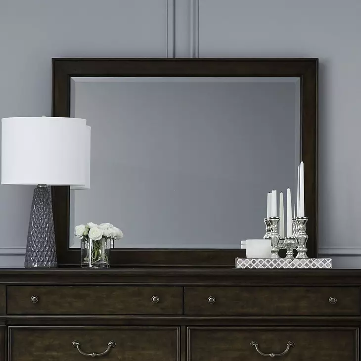 Arden Road Satin Cherry Rectangular Dresser Mirror