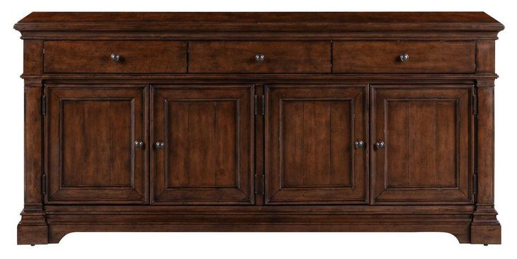 Hampton Road Satin Cherry 74" TV Stand