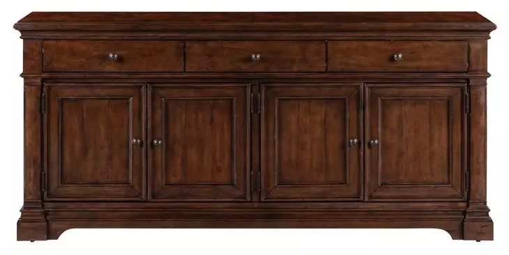 Hampton Road Satin Cherry 74" TV Stand