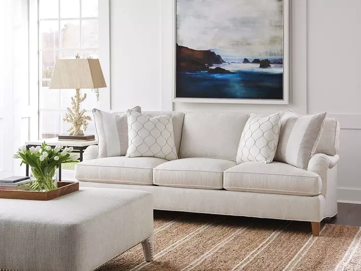 Grady White 90" Sofa by Barclay Butera