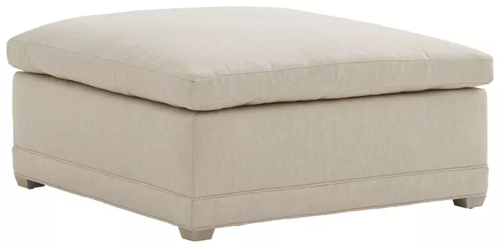 Colony Oatmeal Upholstered Bumper Ottoman