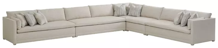Colony Beige 198" Upholstered LAF Sectional