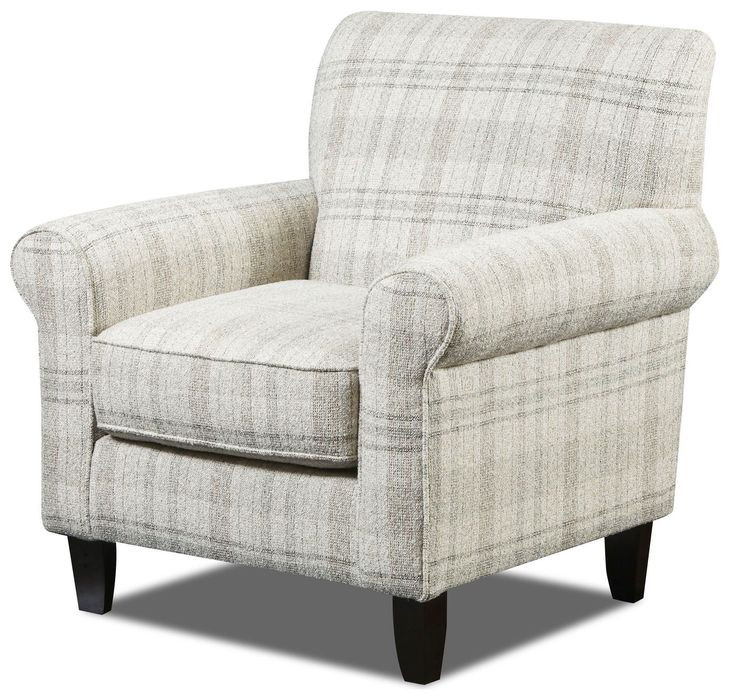 Laredo Stone Beige and Gray Performance Fabric Accent Chair