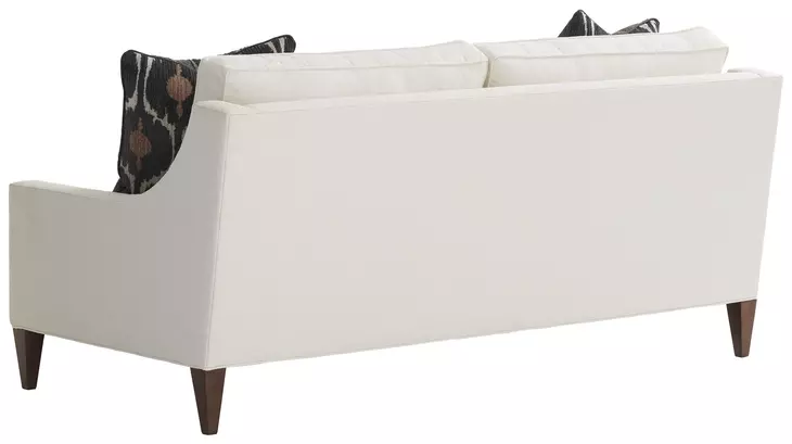 Belmont Apartment White Upholstered 77" Sofa