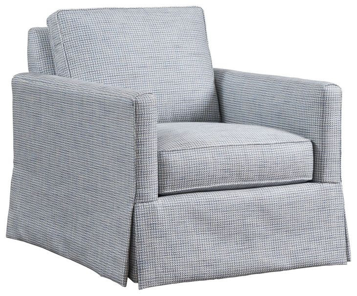 Beach Blue Upholstered Club Chair