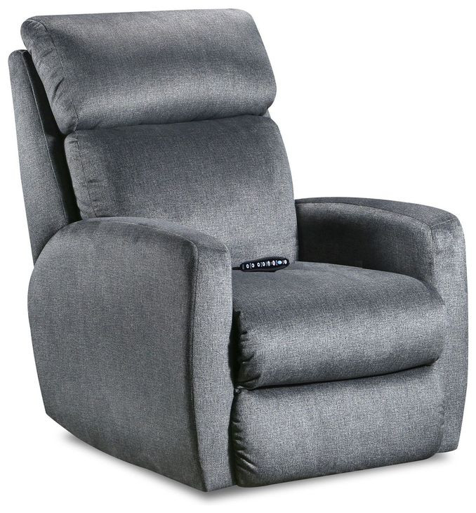 Primo Cyber Space Charcoal Power Headrest Rocker Recliner with SoCozi Massage