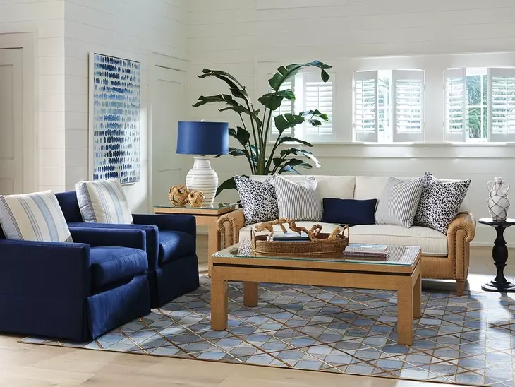 Harlow Blue Upholstered Chair