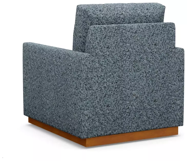 Meadow View Blue Upholstered Swivel Chair