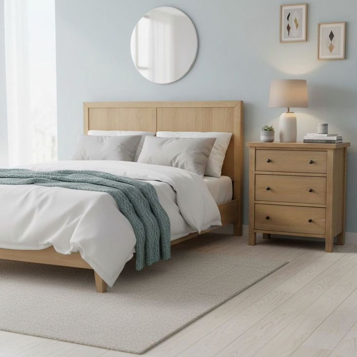 Emilia Natural 3 Drawer Small Chest