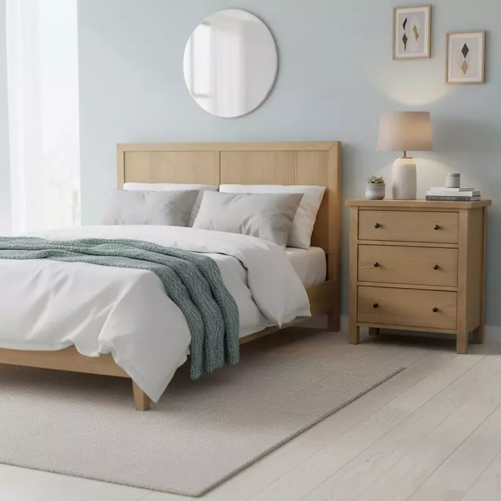 Emilia Natural 3 Drawer Small Chest
