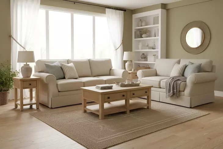 Emilia Natural Rectangular Coffee Table