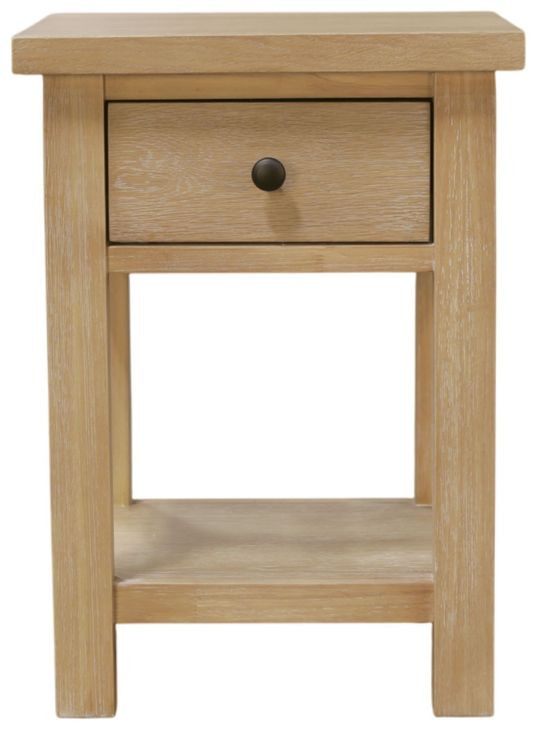 Emilia Natural Rectangular End Table