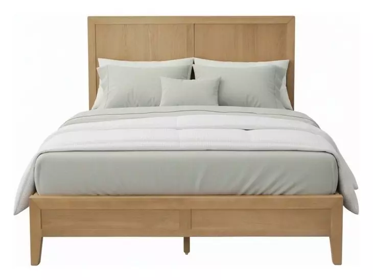 Emilia Natural King Platform Bed