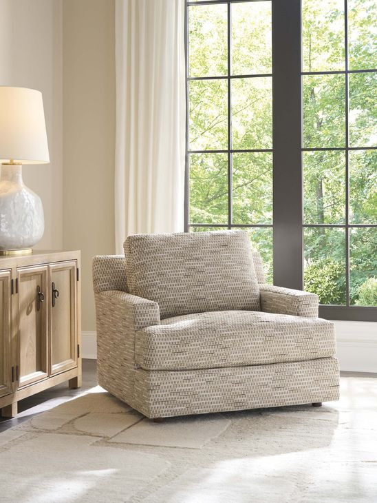 Millington Brown Upholstered Accent Chair by Barclay Butera