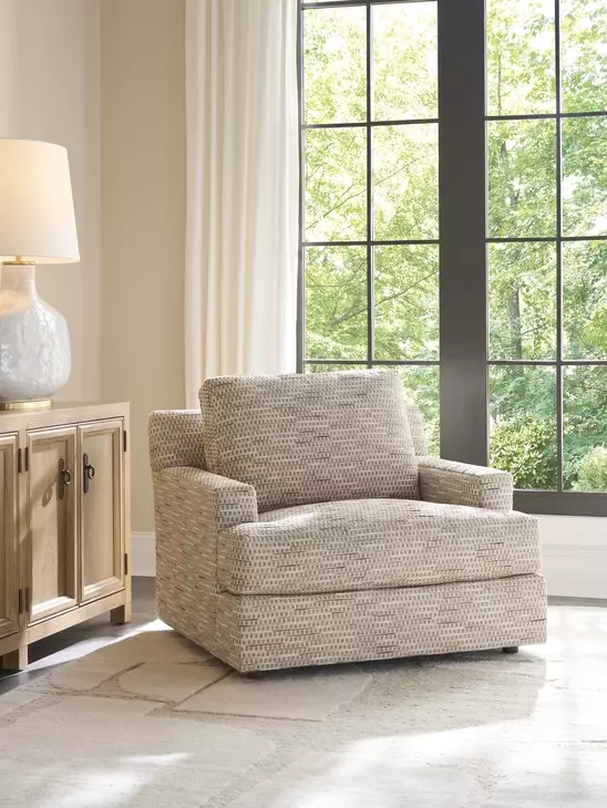 Millington Brown Upholstered Accent Chair by Barclay Butera