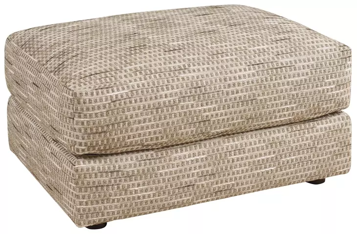 Millington Beige and Brown Upholstered Rectangular Ottoman by Barclay Butera