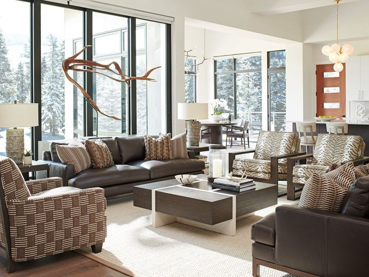 Horizon Chocolate 88" Leather Upholstered Sofa