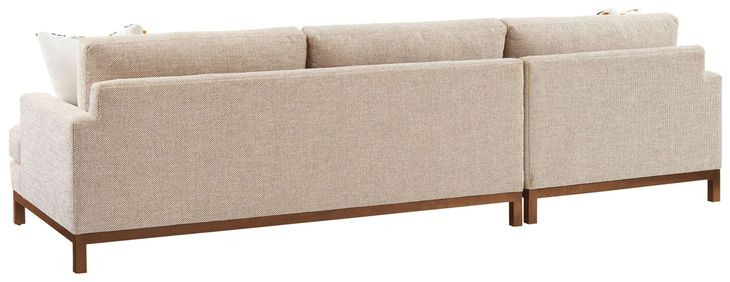 Horizon Beige 110" Upholstered RAF Sectional