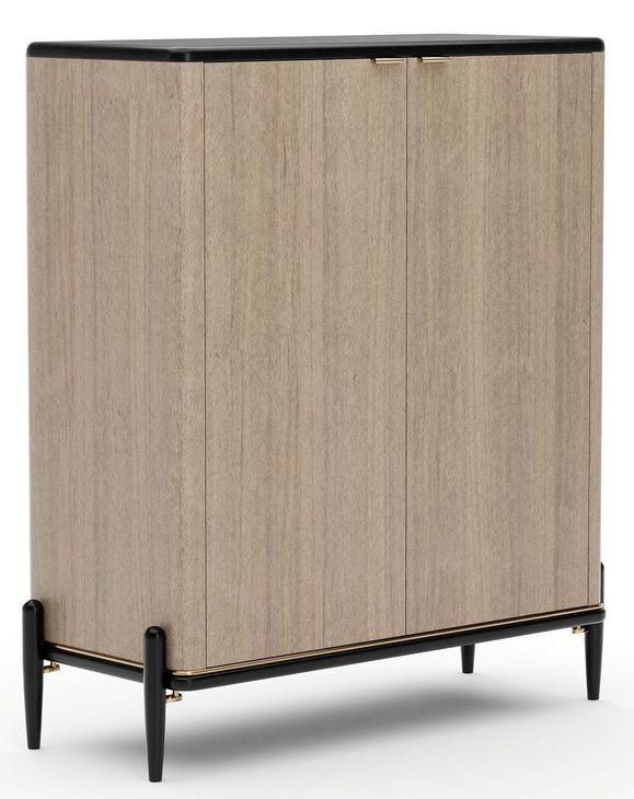 Madera Chocolate Koto Matte and Modern Walnut 2 Door Accent Chest