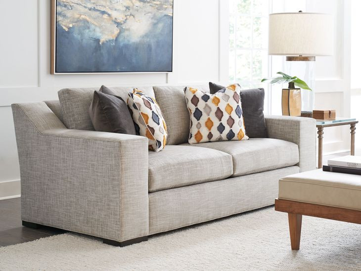 Shaws Cove Gray Upholstered 85" Sofa