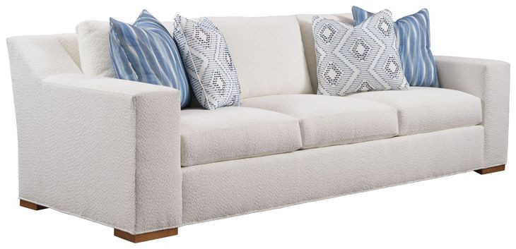 Shaws Cove White Upholstered 106" Sofa