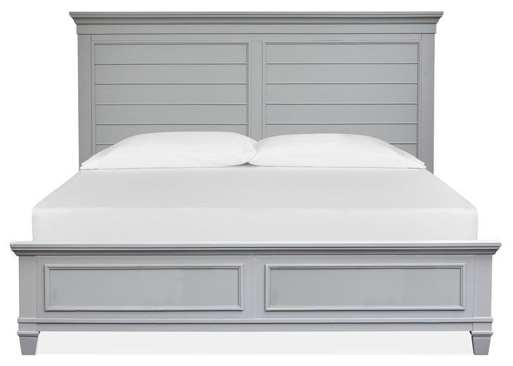 Harborwick Harbor Gray King Panel Bed