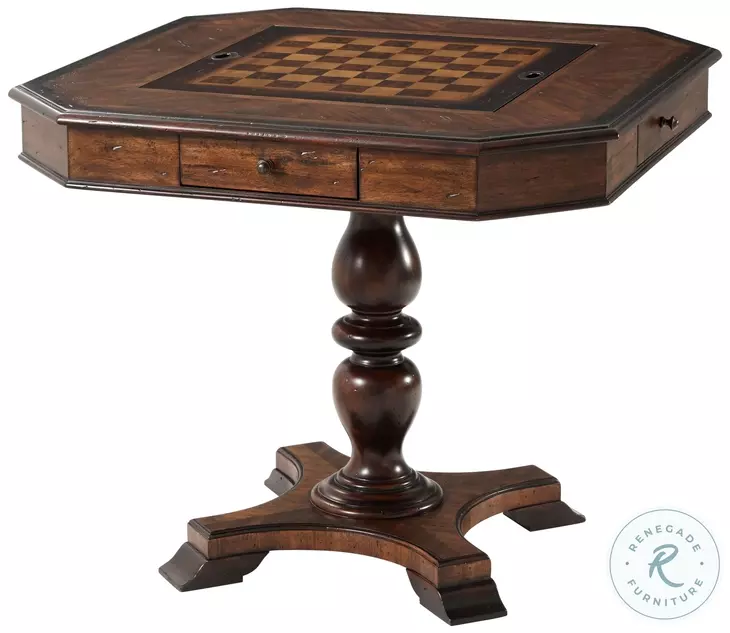 Ellery Black And Brown 36" Game Table