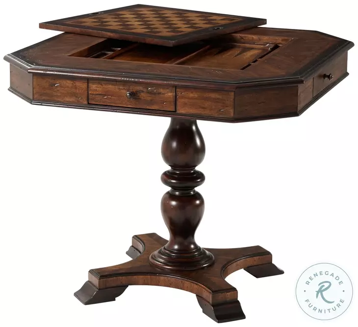 Ellery Black And Brown 36" Game Table