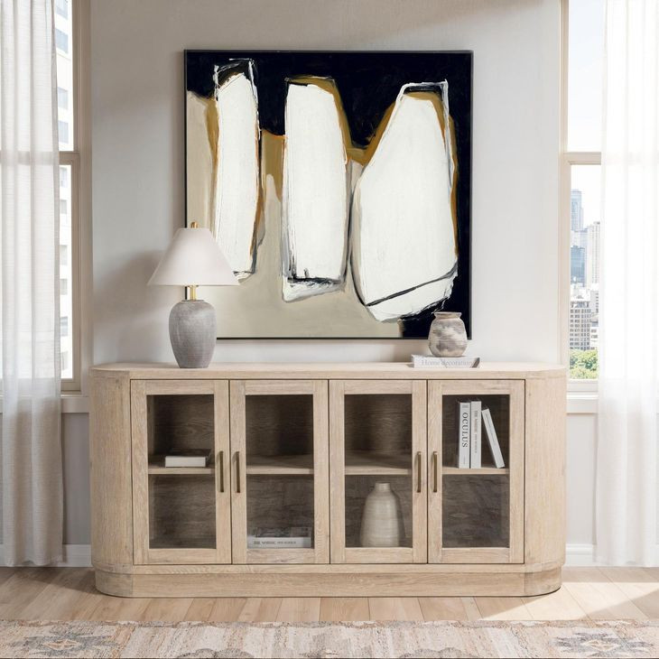 Vander Cream Washed 4 Door Buffet