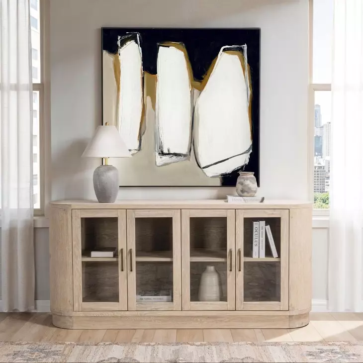 Vander Cream Washed 4 Door Buffet