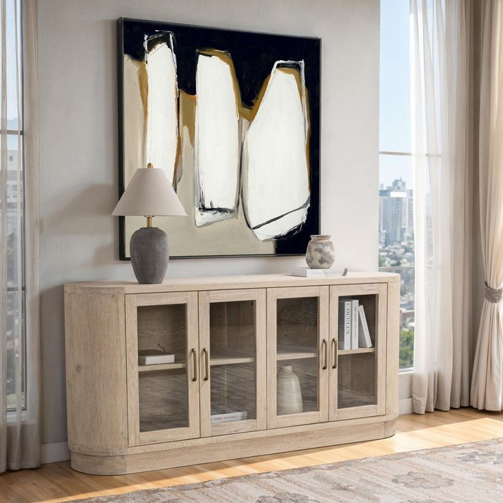 Vander Cream Washed 4 Door Buffet