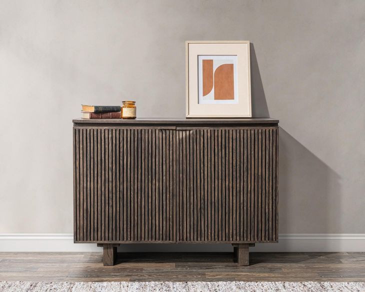 Roya Toasted Brown 2 Door Accent Cabinet