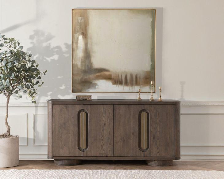 Tiber Toasted Brown 4 Door Buffet