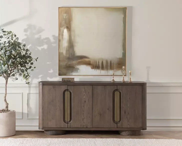 Tiber Toasted Brown 4 Door Buffet