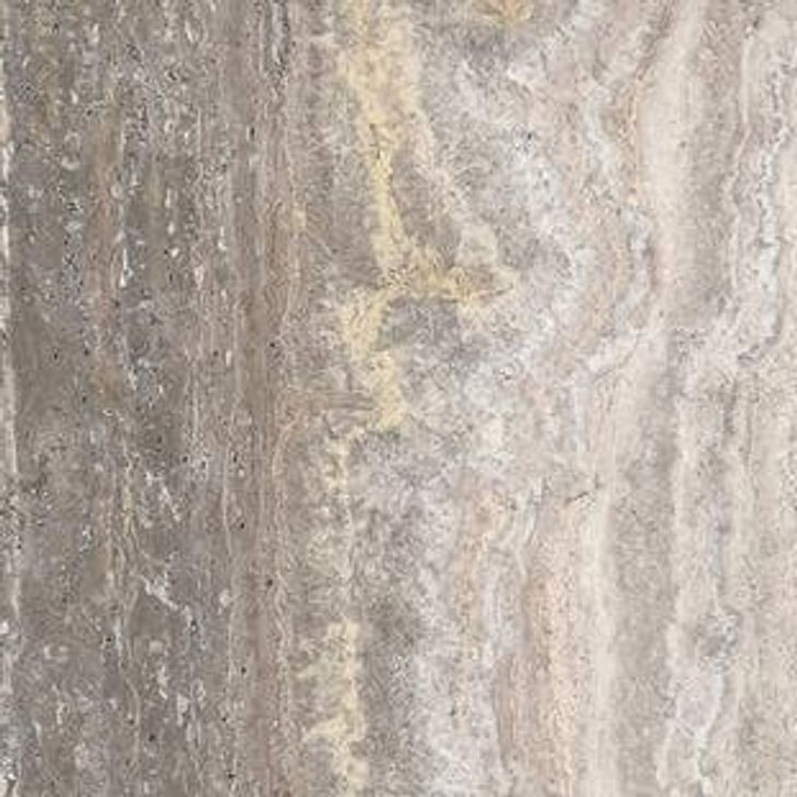 Lisbon Weathered Black and Travertine 4 Door Buffet
