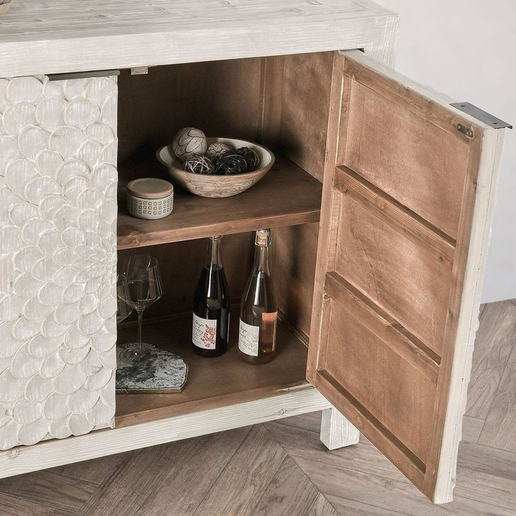 Astrid Vintage Cream 4 Door Buffet