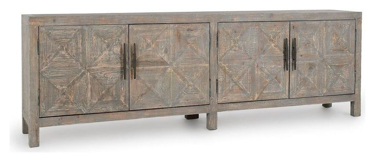 Elani Timeworn Gray 4 Door Buffet