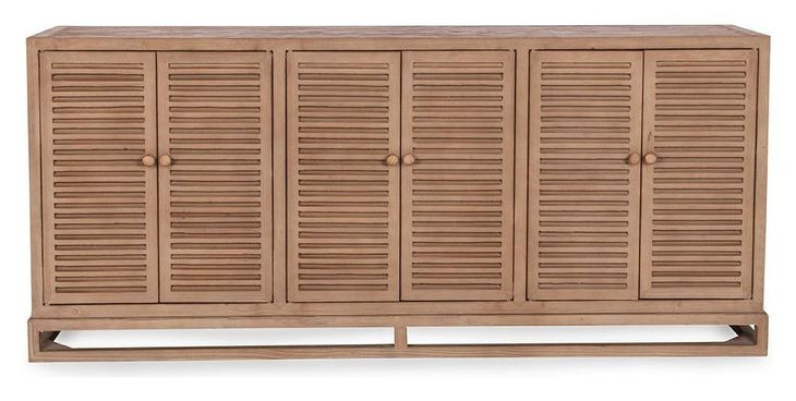 Jolen Distressed Brown 6 Door Buffet