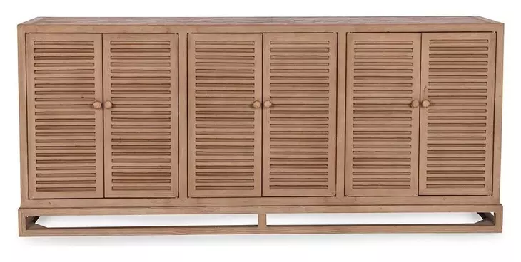 Jolen Distressed Brown 6 Door Buffet