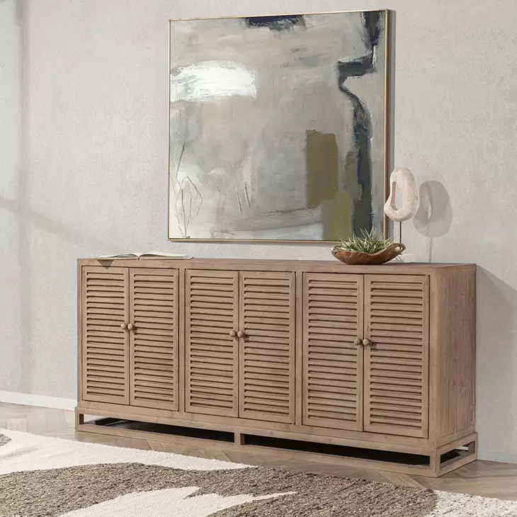 Jolen Distressed Brown 6 Door Buffet