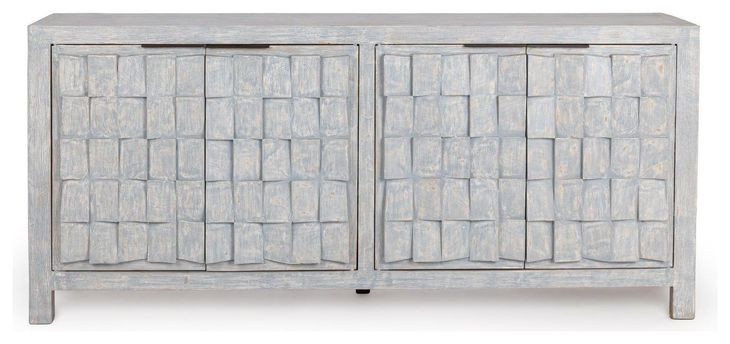 Gama Blue Washed 4 Door Buffet