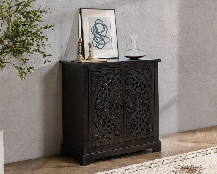 Harmony Harvest Walnut 2 Door Accent Cabinet