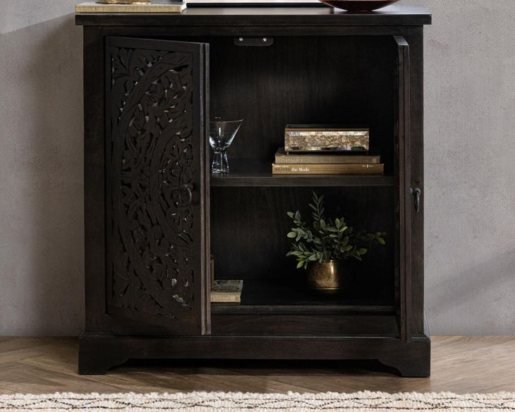 Harmony Harvest Walnut 2 Door Accent Cabinet