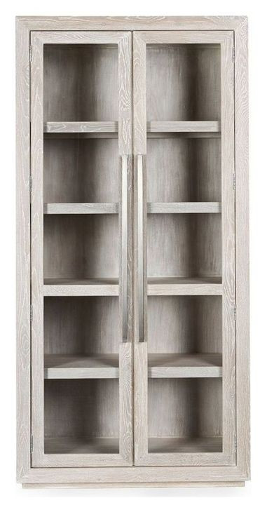 Bradley Coastal White 2 Glass Display Cabinet
