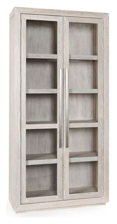 Bradley Coastal White 2 Glass Display Cabinet