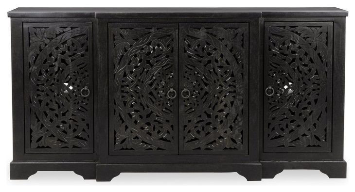 Harmony Harvest Walnut 4 Door Buffet