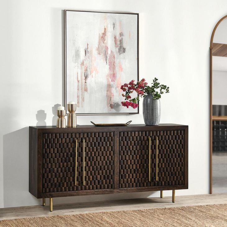 Norwood Bark Brown 4 Door Buffet