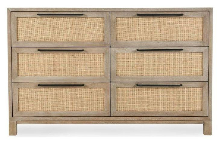 Jensen Meadow Taupe 6 Drawer Dresser
