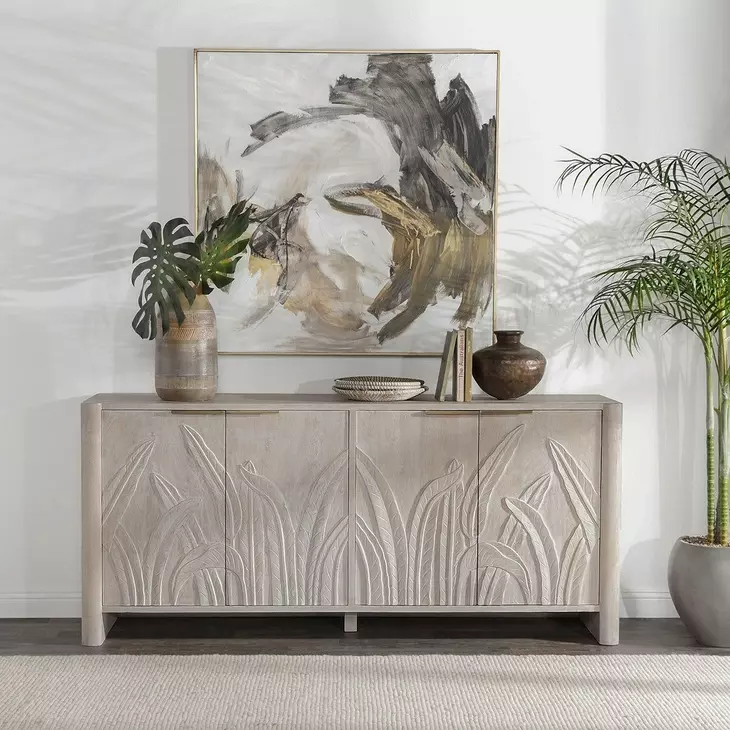 Ledro Cream 4 Door Buffet