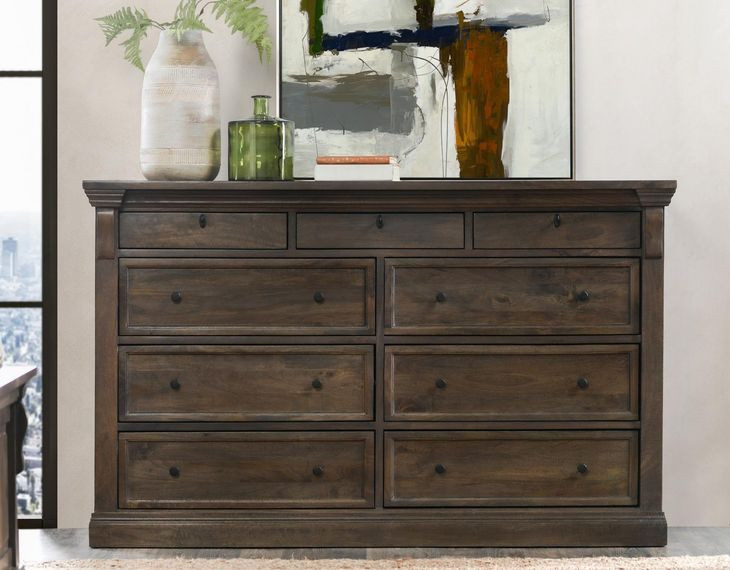 Adelaide Cocoa Brown 9 Drawer Dresser